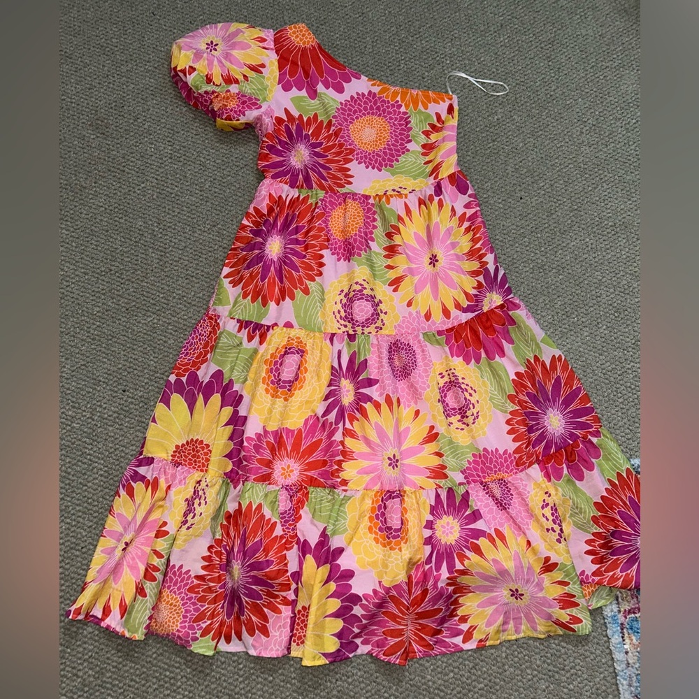 i.marie one shoulder midi dress